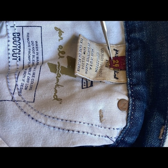 7 For All Mankind Jeans Sz 24 - Picture 7 of 8